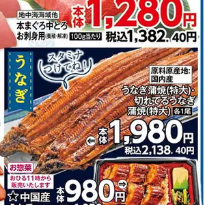 うなぎの蒲焼き