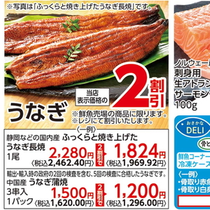 うなぎの蒲焼き
