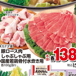 豚ロースしゃぶしゃぶ用