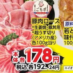 豚ロース薄切り