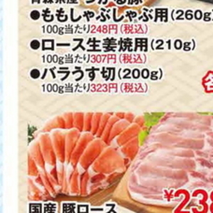 豚ロース薄切り