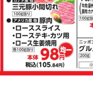 豚ロース薄切り