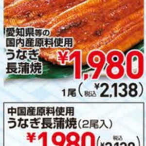 うなぎの蒲焼き