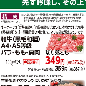 牛コマ・切落し