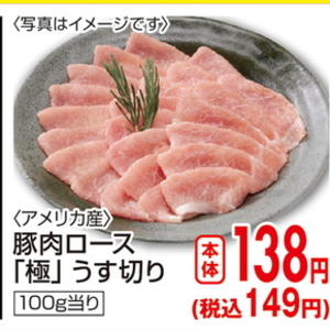 豚ロース薄切り
