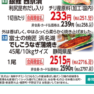 うなぎの蒲焼き