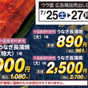うなぎの蒲焼き