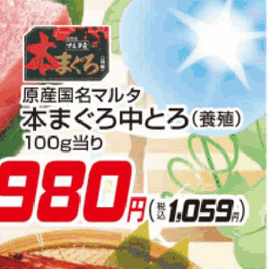 まぐろ中とろ