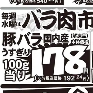 豚バラ薄切り