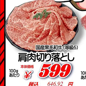 牛コマ・切落し