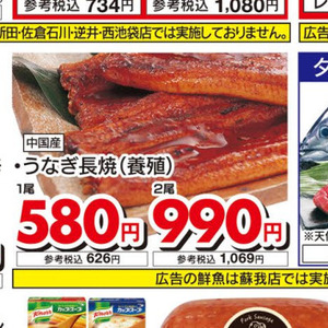 うなぎの蒲焼き