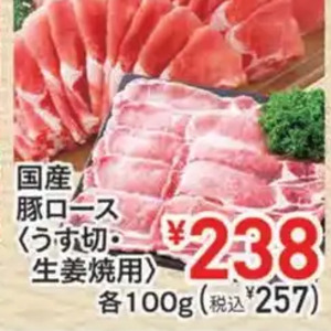 豚ロース薄切り