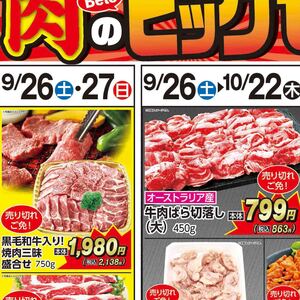 牛コマ・切落し