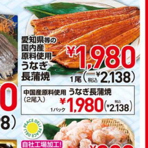 うなぎの蒲焼き