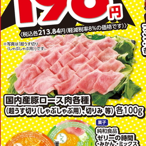 豚ロース薄切り