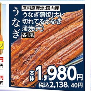 うなぎの蒲焼き