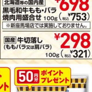 牛コマ・切落し