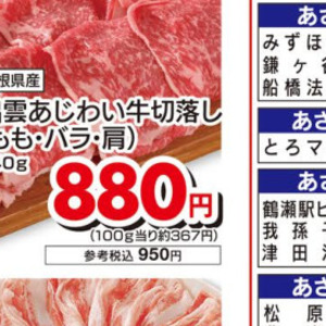 牛コマ・切落し