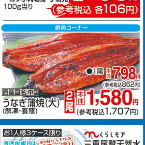 うなぎの蒲焼き