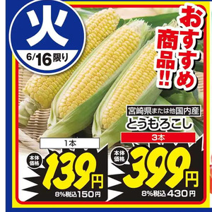 とうもろこし