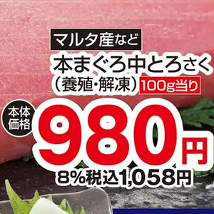 まぐろ中とろ