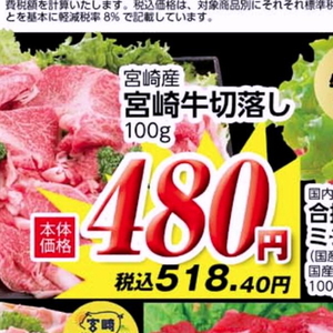 牛コマ・切落し