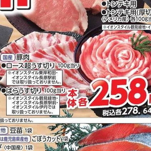豚ロース薄切り