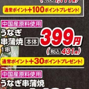 うなぎの蒲焼き