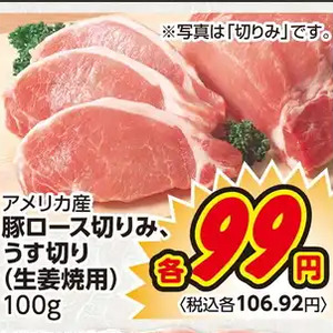 豚ロース薄切り