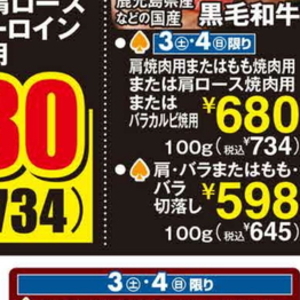 牛コマ・切落し