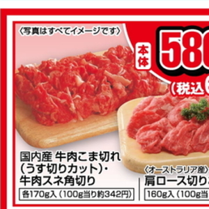 牛コマ・切落し