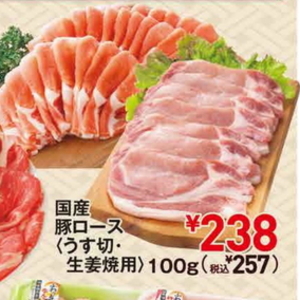 豚ロース薄切り
