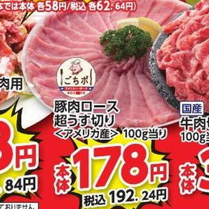 豚ロース薄切り