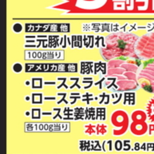 豚コマ・切落し