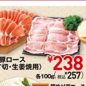 豚ロース薄切り