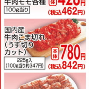 牛コマ・切落し