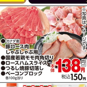 豚ロースしゃぶしゃぶ用