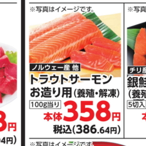 サーモン（刺身）