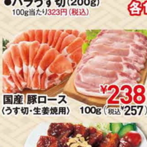 豚ロース薄切り