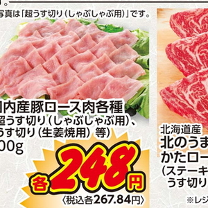 豚ロース薄切り