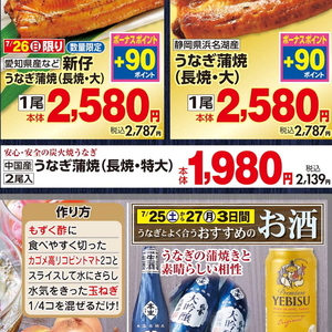 うなぎの蒲焼き