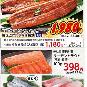 うなぎの蒲焼き