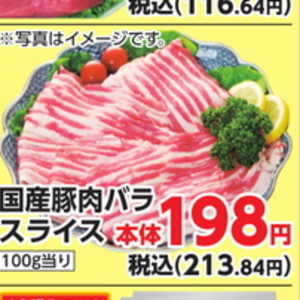 豚バラ薄切り