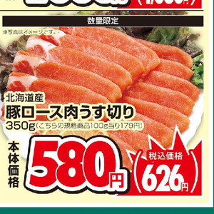 豚ロース薄切り