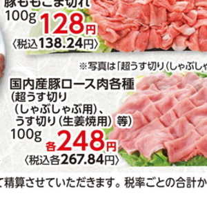 豚ロースしゃぶしゃぶ用