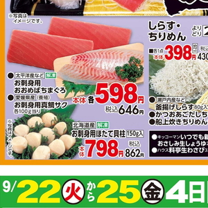 まぐろ（刺身）