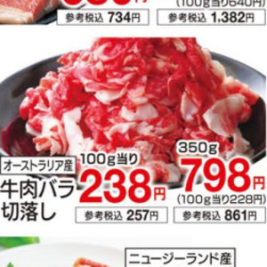 牛コマ・切落し