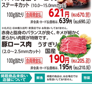 豚ロース薄切り