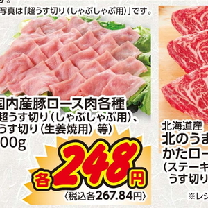 豚ロース薄切り