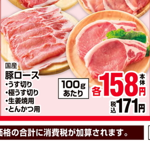 豚ロース薄切り